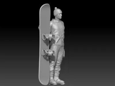 snowboard boy 5 3D print model