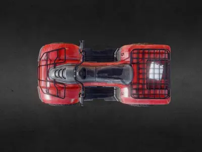 ATV PBR Low-poly 3D model