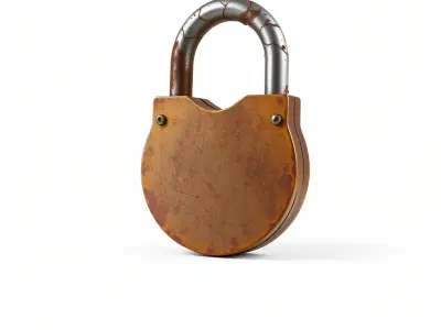Rustic Metal Lock with Aged Texture model pack Low-poly 3D model