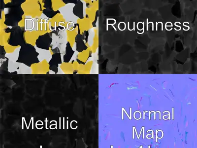 Futuristic Flying Car Taxi Concept Model Low-poly 3D model