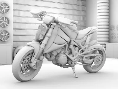 3D Motorbike Super Hyper Bike Model 3D model