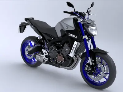 Yamaha MT-09 2014 3D model