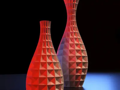 Vase cubic 3D print model