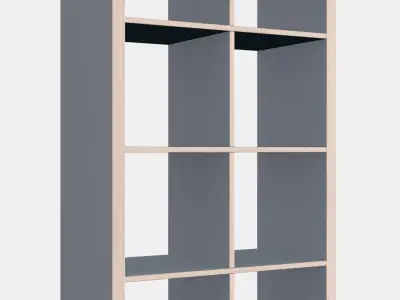 KALLAX Shelving unit 3 Low-poly 3D model