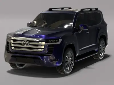 Toyota Land Cruiser 300 3D model Low-poly 3D model