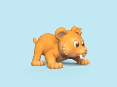 Saber Toothed Tiger 3D print model