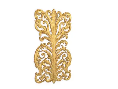 Classic decor ornament carved 40 3D model