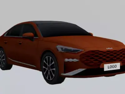 KIA K8 LOWPOLY Low-poly 3D model