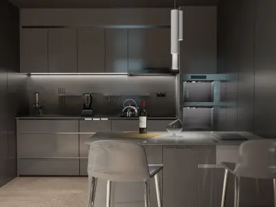 Modern living - C 3D model