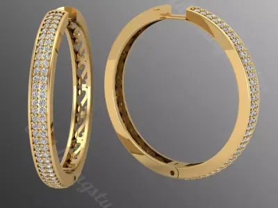 Earrings od52 3D print model