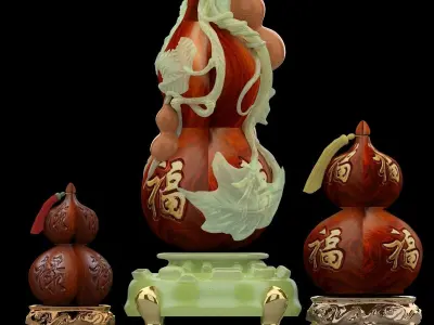 Chinese  gourd  3D model buy