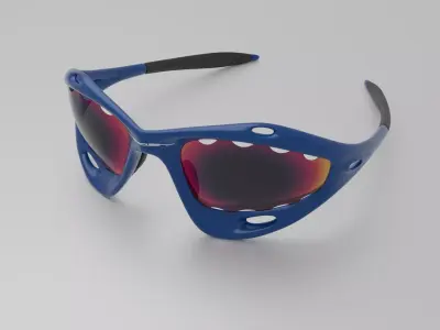 Oakley Racing Jacket sunglasses 3D model