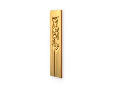 Classic decor ornament carved 34 3D model