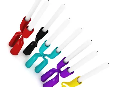 Modern Candlesticks 3D model