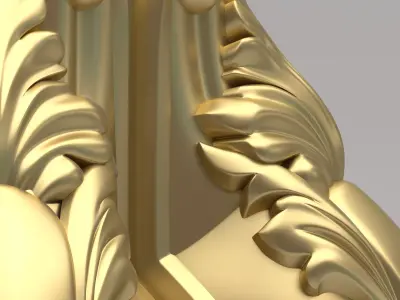 Carved Leg 3D model