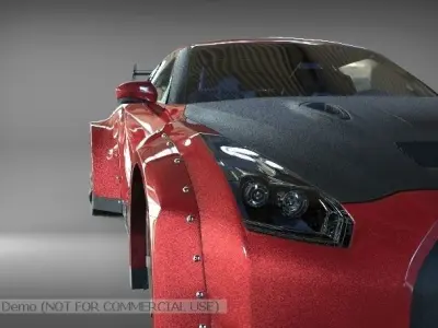 Nissan GTR 3D model