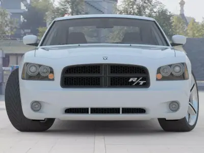 Dodge charger 2008 M-tech tuning HQ model Low-poly 3D model