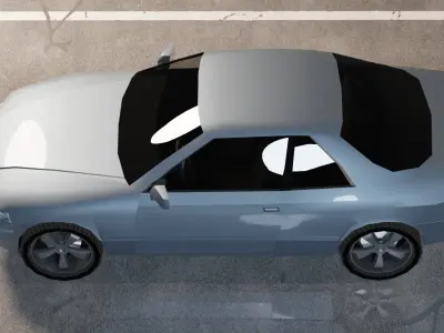 Honda Legend Coupe Low-poly 3D model