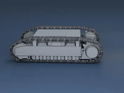 Caterpillar 3D model rigging 3D model