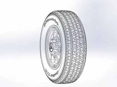 Wheels for Dodge Dart GTS 1969 scale model  3D print model