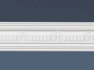 Decorative Crown Molding 3D model 24