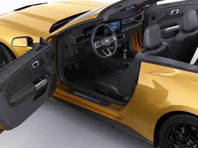 Mustang 2024 Convertible GT 3D model