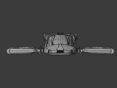 Spaceship Police Car 3D model
