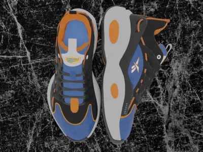 REEBOK SOLUTION MID 3D SHOES Low-poly 3D model