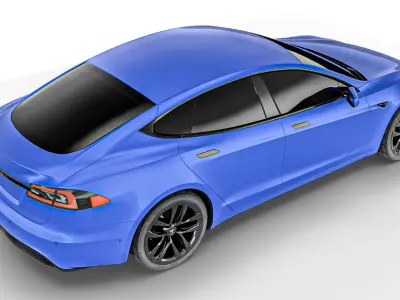 Tesla y 2021 Low-poly 3D model