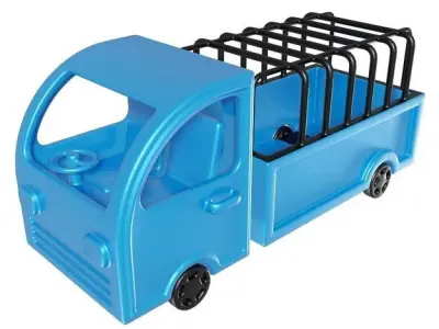 Classic Cartoon Truck Low-poly 3D model