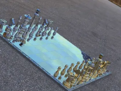 chess borad Free 3D model