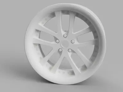 D52mm 12MM HEX RC Wheels Weds Kranze LXZ 3D print model