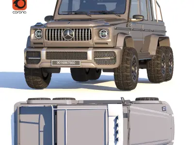 OFF ROAD BENZ G63 3D model by mohsenzahedi73