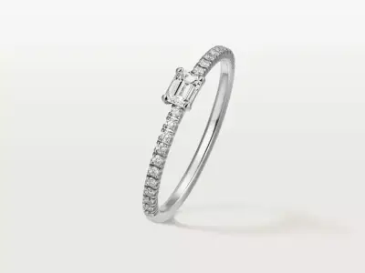 ETINCELLE - RING - TAILLE EMERAUDE 3D print model