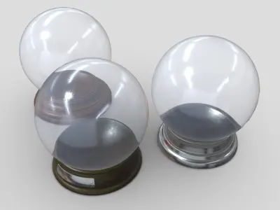 Glass Ball Pack Low-poly 3D model