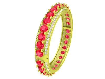 Luxury Eternity Pave Diamond Ring for Women 4152 3D print model