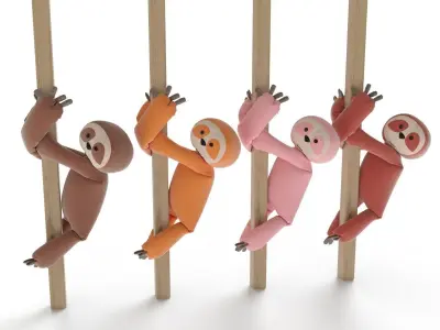 stuffed toy - Sloth 3D model