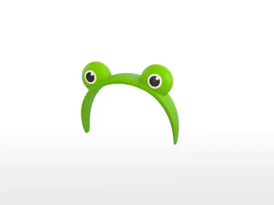 Headband002 Frog Headband 3D model