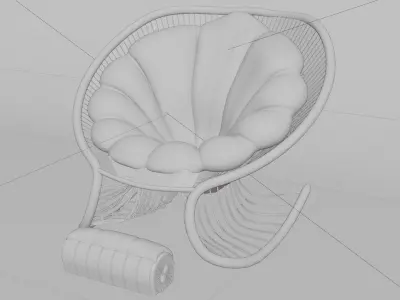 Chair Wood Furniture 3D model