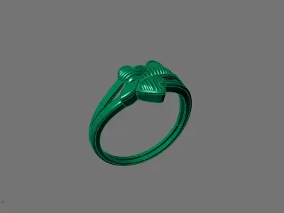 Women Ring Plain Ring Ready STL 3DM Models Womens Rings 3D print model 43