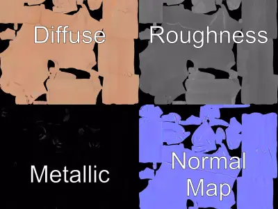 Realistic Poseable Mannequin model pack Low-poly 3D model