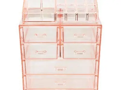 Makeup Cosmetic Organizer - 2 Colour 3D model