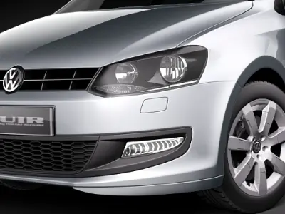 Volkswagen Polo BlueMotion 2010 3D Model 3D model
