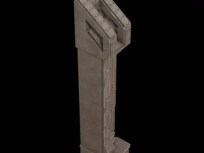fantasy column 3D model