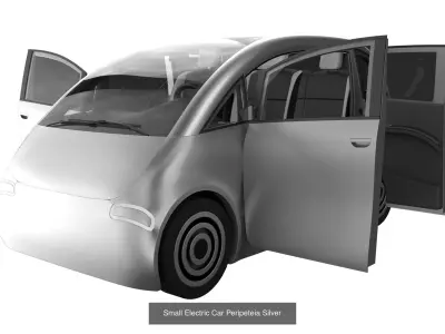 Small Electric Car 3D Model Pack