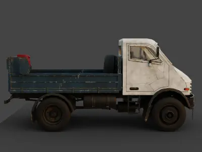 pick up truck Low-poly 3D model