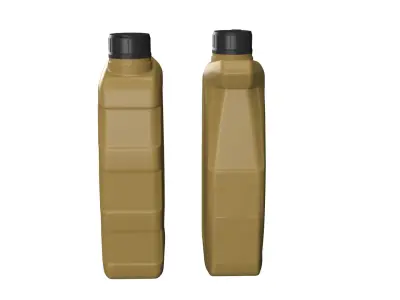 Plastic canister 1L Low-poly 3D model