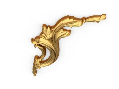 Classic carved  decor ornament 351 3D model
