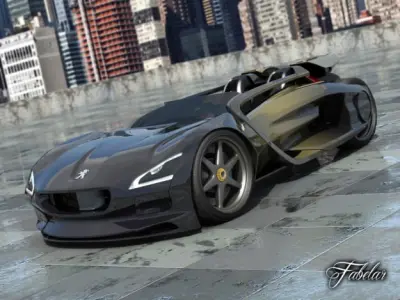 Peugeot Concepts 1 2 0 3D model