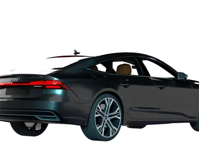 Audi A7 Low-poly 3D model buy